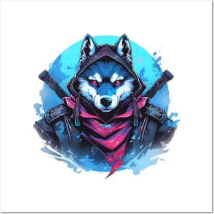 ninja husky Posters and Art